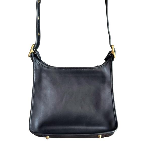Vintage Coach legacy black soft leather shoulder bag with adjustable strap 9966 - Picture 2 of 8
